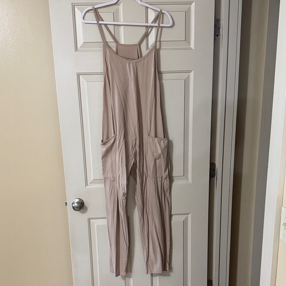 Women's Tan Jumpsuit